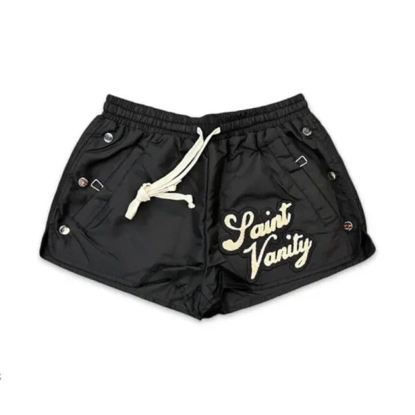 Black Saint Vanity Logo Nylon Shorts