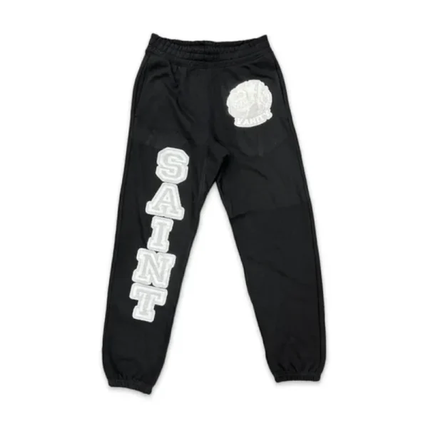 Black/Grey Saint Vanity Logo Sweatpants