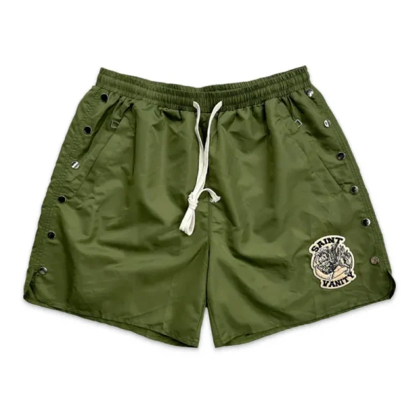 Olive Saint Vanity Logo Nylon Shorts