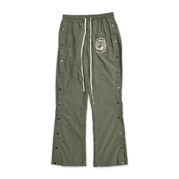 Army Green Saint Vanity Nylon Track Pants