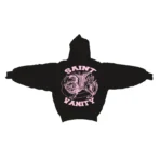 Black-Pink Saint Vanity Griffin Hoodie Back