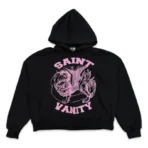 Black-Pink Saint Vanity Griffin Hoodie