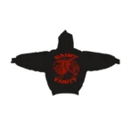 Black/Red Saint Vanity Griffin Hoodie Back