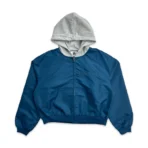 Blue Saint Vanity Nylon Hooded Bomber Jacket