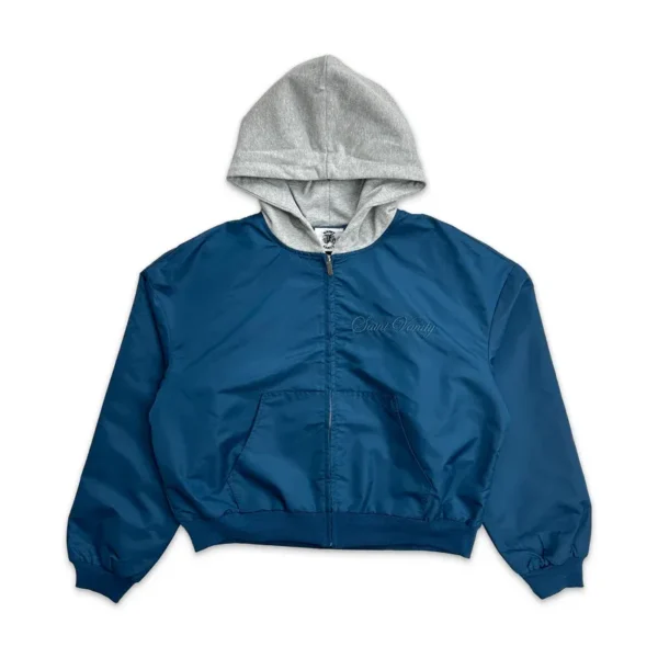 Blue Saint Vanity Nylon Hooded Bomber Jacket