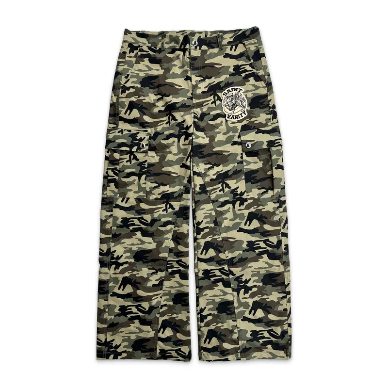 Camo Saint Vanity Nylon Cargo Pants - Saint Vanity Camo Saint Vanity Nylon Cargo Pants