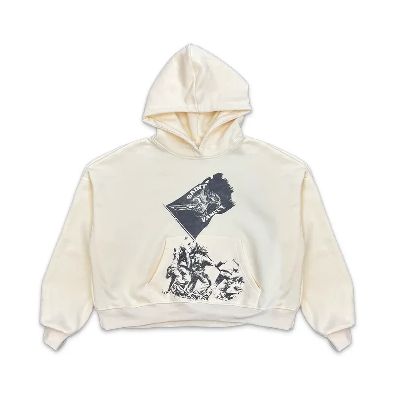 Cream Saint Vanity Flag Hoodie