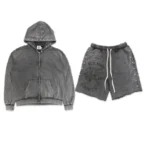 Faded Black Saint Vanity French Terry Short Set