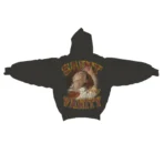 Grey/Burgundy Saint Vanity Printed Hoodie Back