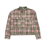 Pink-Green Saint Vanity Classic Logo Flannel