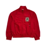 Red Saint Vanity Nylon Cargo Zip-Up Jacket
