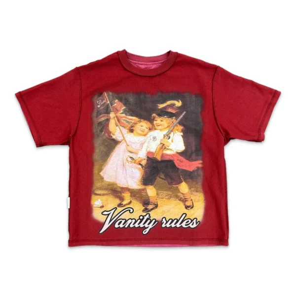 Red Saint Vanity Rules Reversible Tee