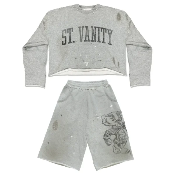 Black/Grey Saint Vanity BAGERs Short Set