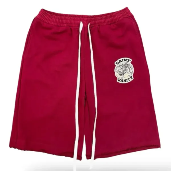 Red Saint Vanity Crimson Uniform Shorts
