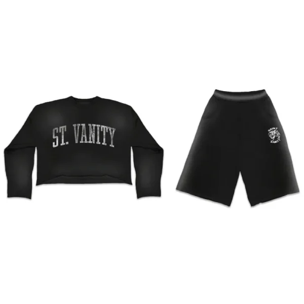 Black Ash Saint Vanity Short Set