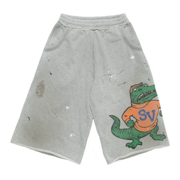 Grey Saint Vanity Gator Long Shorts